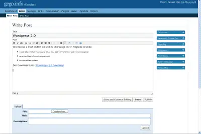 Wordpress2.0-Admin-Screenshot